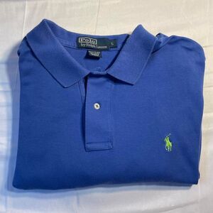 Polo-ralph-lauren Men's Blue and Navy Polo-shirts Large